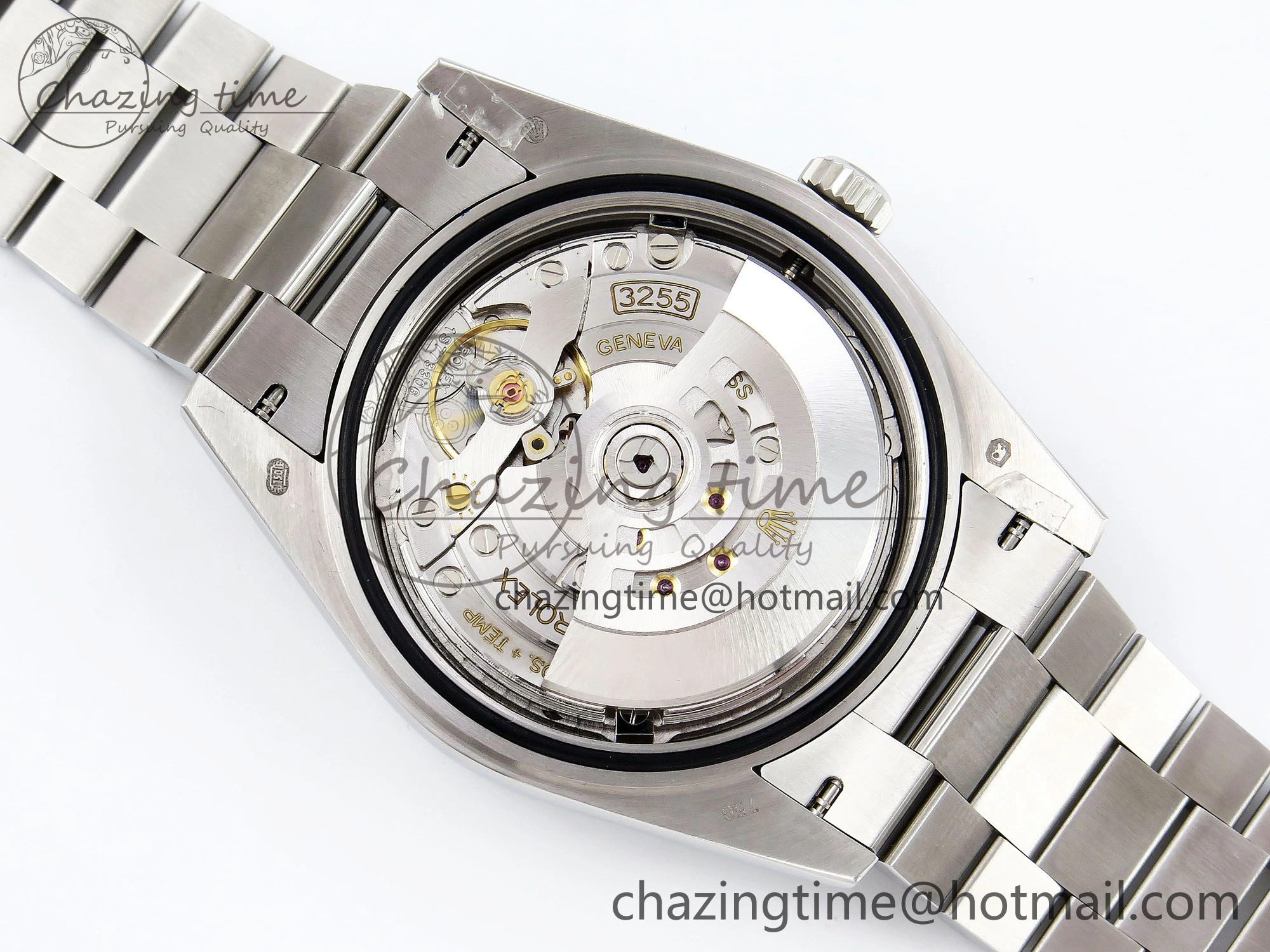 DayDate 40 SS JDF 904L Steel Gray Textured Stick Dial on President Bracelet VR3255 V3 (Gain Weight) Supportive 1437