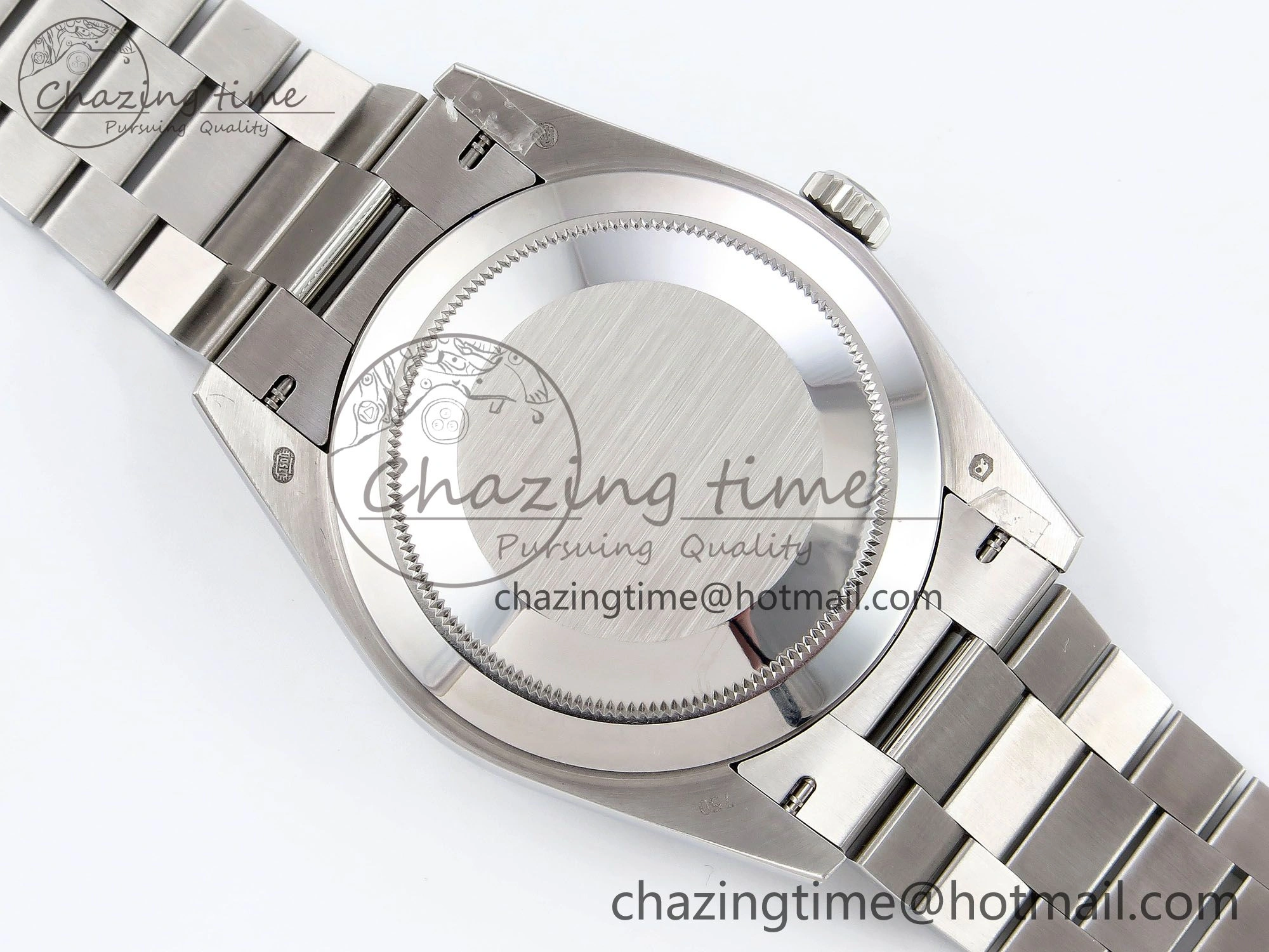 Affordable DayDate 40 SS JDF 904L Steel Ice Blue Textured Dial on President Bracelet VR3255 V3 (Gain Weight) 1453