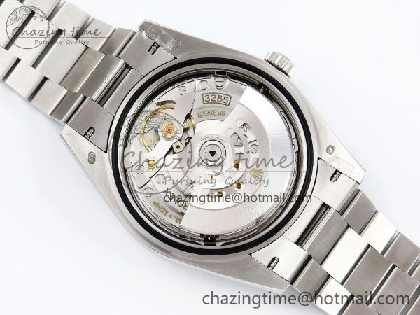 Affordable DayDate 40 SS JDF 904L Steel Ice Blue Textured Dial on President Bracelet VR3255 V3 (Gain Weight) 1453
