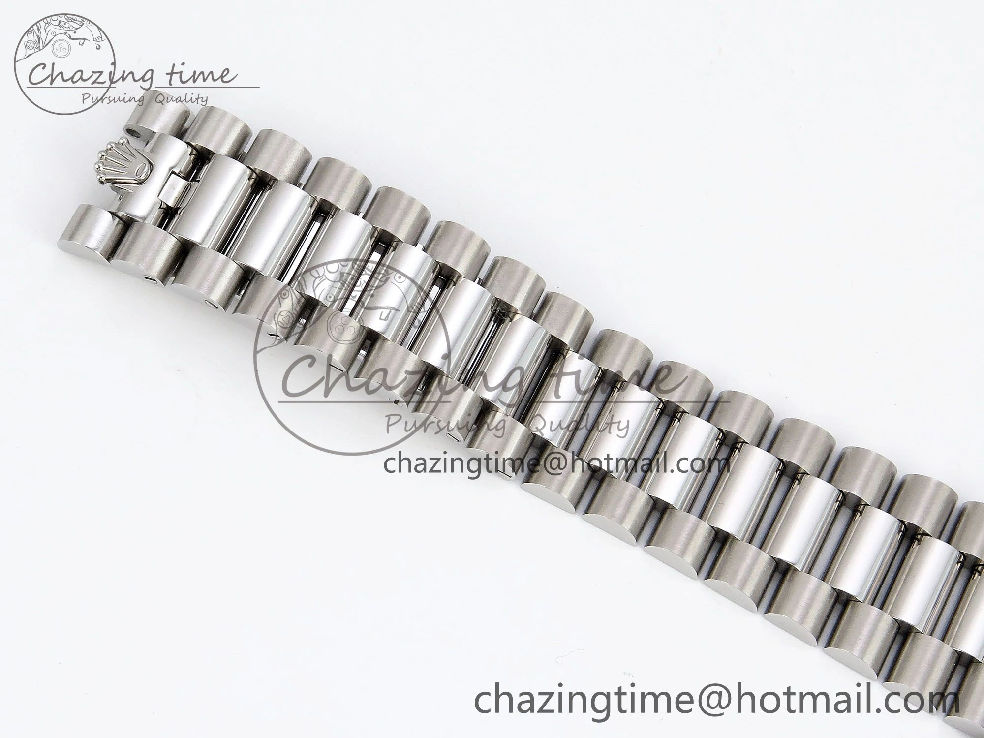 Affordable DayDate 40 SS JDF 904L Steel Ice Blue Textured Dial on President Bracelet VR3255 V3 (Gain Weight) 1453