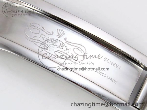 Chic DayDate 40 SS JDF 904L Steel Silver Textured Stick Dial on President Bracelet VR3255 V3 (Gain Weight) 1430