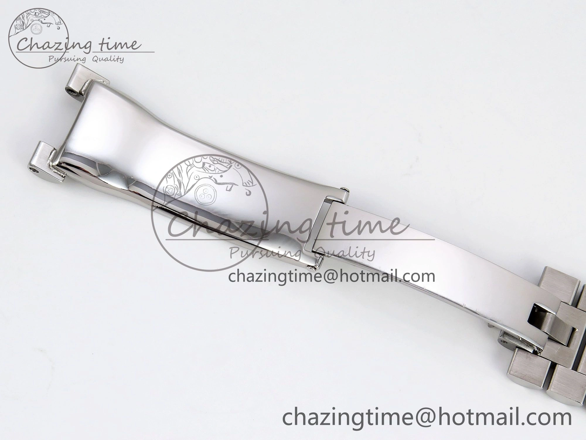 DayDate 40 SS JDF 904L Steel White Textured Roman Dial on President Bracelet VR3255 V3 (Gain Weight) MoistureWicking 1438