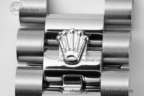 DayDate 40 SS JDF Gain Weight 904L Steel Blue Dial Roman Markers on President Bracelet A2836 V TopPick 1815