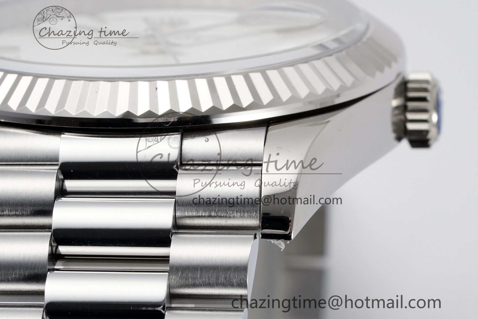 Comfortable DayDate 40 SS JDF Gain Weight 904L Steel White Dial Roman Markers on President Bracelet A2836 V 1818