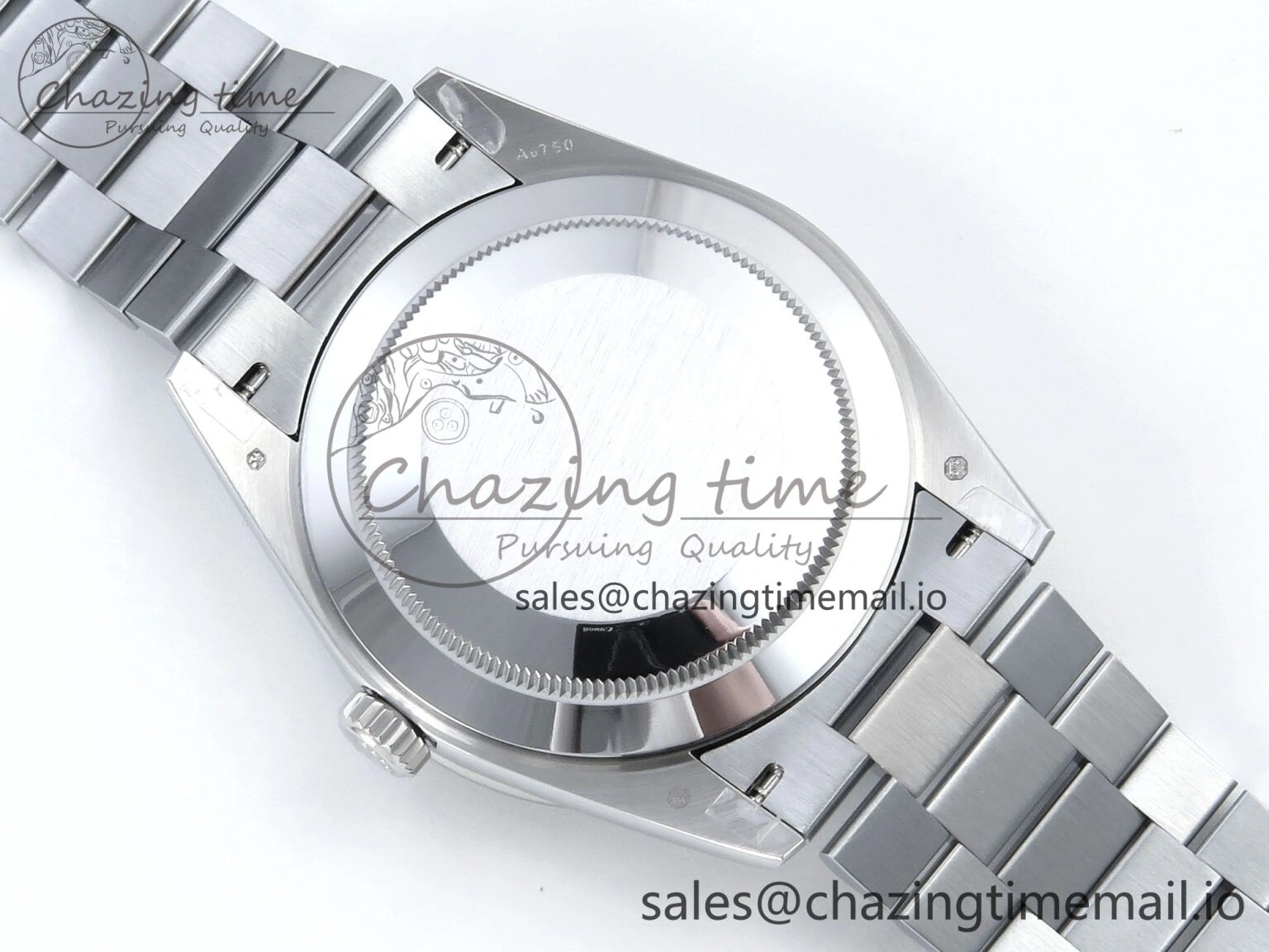 Neat DayDate 40 SS QF 1:1 Best Edition Blue Diamonds Dial Diamonds Bezel on President Bracelet A2836 V5 (Gain Weight) 485