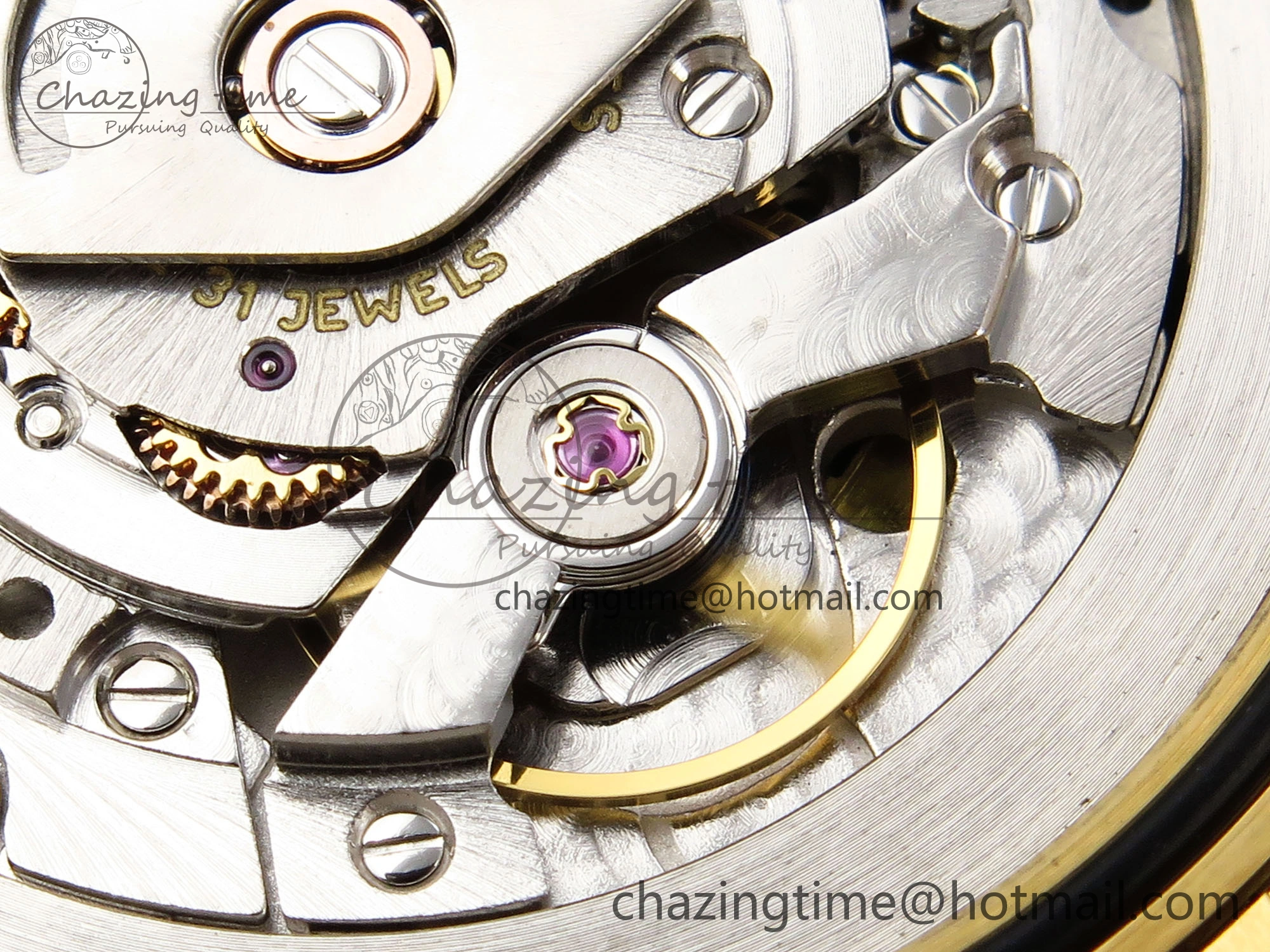 Trendsetting DayDate 40 YG GSF Gain Weight Black Crystal Dial Diamonds Bezel on President Bracelet A 1928