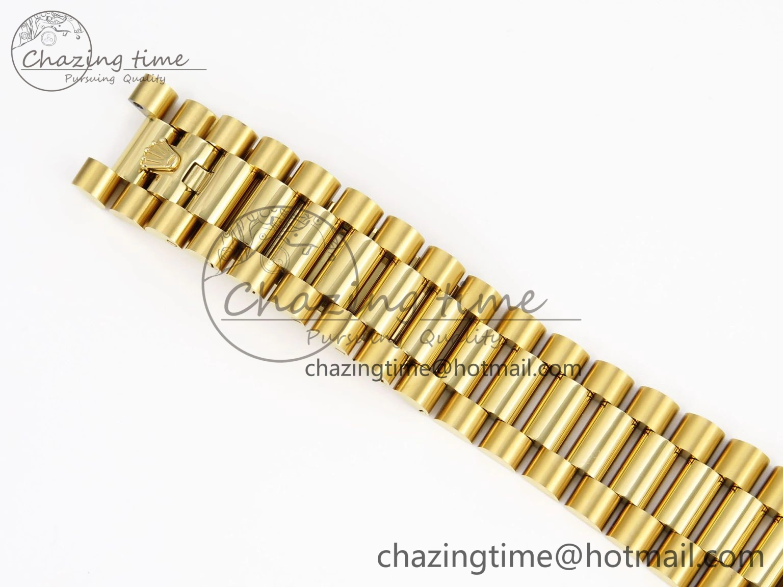 Trendsetting DayDate 40 YG GSF Gain Weight Black Crystal Dial Diamonds Bezel on President Bracelet A 1928