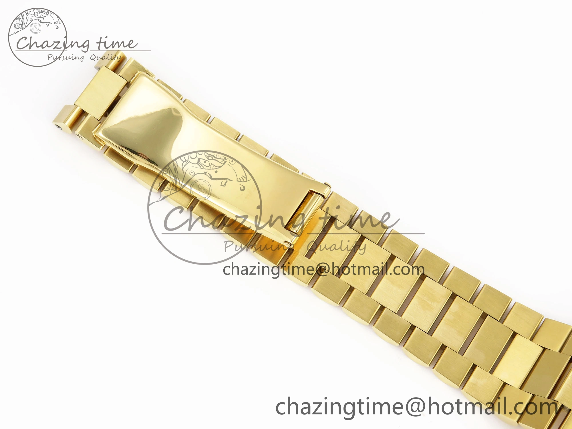 Trendsetting DayDate 40 YG GSF Gain Weight Black Crystal Dial Diamonds Bezel on President Bracelet A 1928