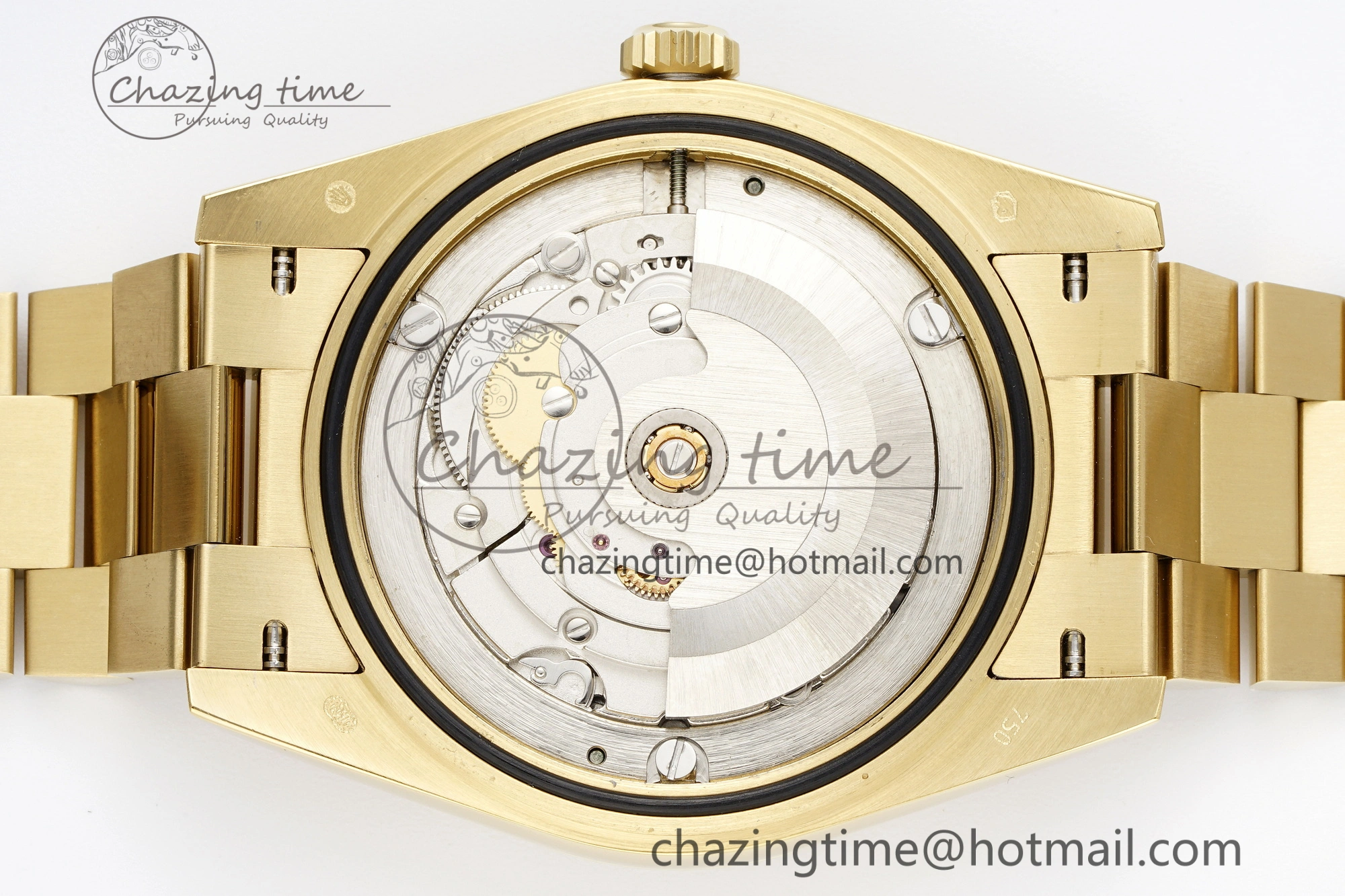 Youthful DayDate 40 YG JDF Gain Weight 904L Steel YG Dial Roman Markers on President Bracelet A2836 V 1821