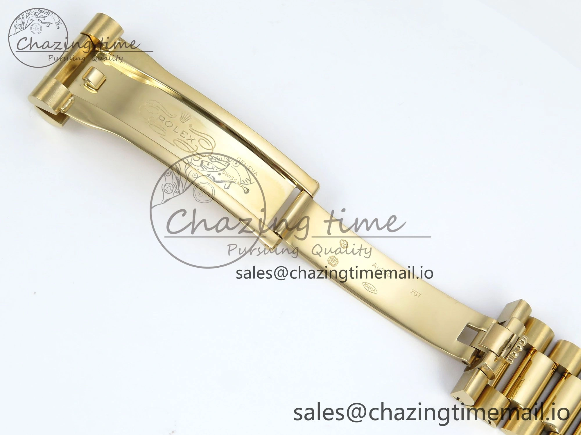 OnTrend DayDate 40 YG QF 1:1 Best Edition Green Roman Dial Diamonds Bezel on President Bracelet A2836 V5 (Gain Weight) 486