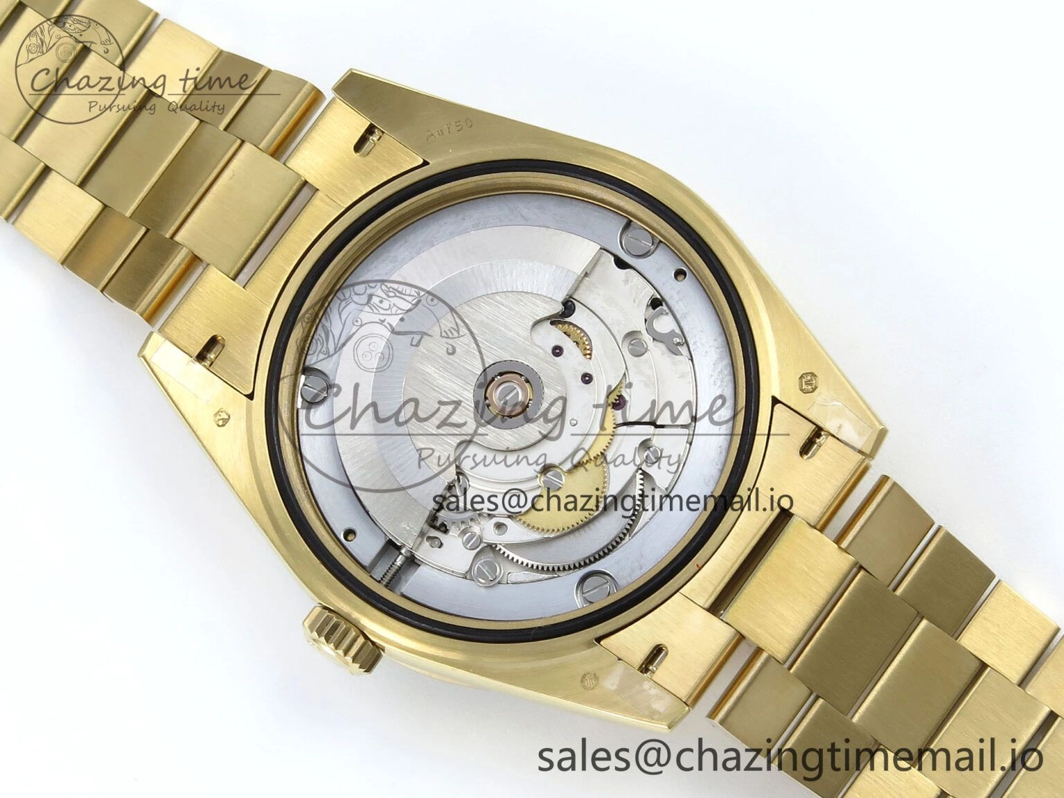 DailyWear DayDate 40 YG QF 1:1 Best Edition Pink Diamonds Dial Diamonds Bezel on President Bracelet A2836 V5 (Gain Weight) 488