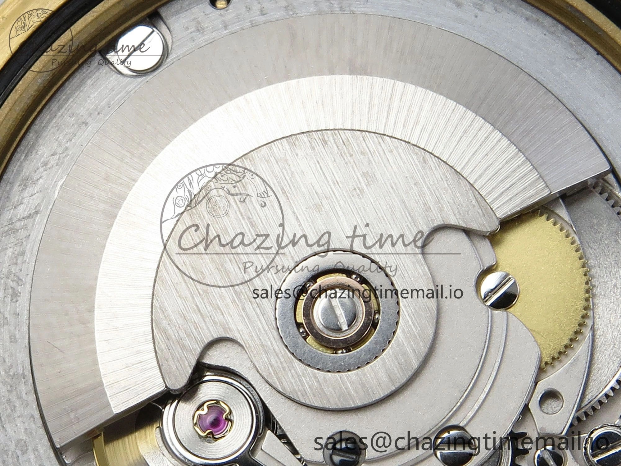 DailyWear DayDate 40 YG QF 1:1 Best Edition Pink Diamonds Dial Diamonds Bezel on President Bracelet A2836 V5 (Gain Weight) 488