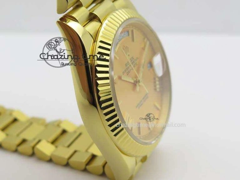 DayDate 40mm BP-Maker 228238 YG Wrapped Gold Roman Dial (Fluted Bezel) On YG Bracelet ETA StreetReady 3848