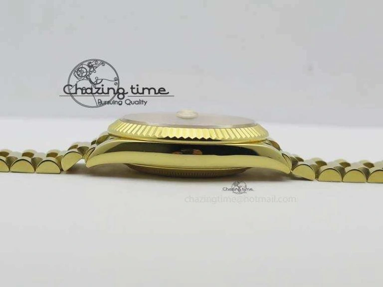 DayDate 40mm BP-Maker 228238 YG Wrapped Gold Roman Dial (Fluted Bezel) On YG Bracelet ETA StreetReady 3848