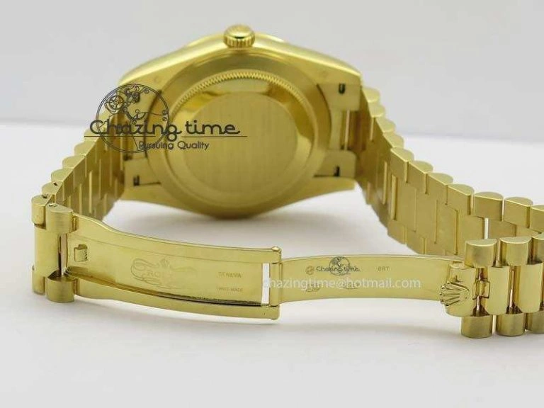 DayDate 40mm BP-Maker 228238 YG Wrapped Gold Roman Dial (Fluted Bezel) On YG Bracelet ETA StreetReady 3848