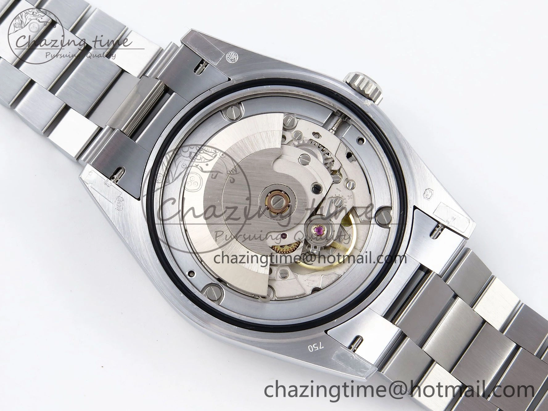 DayDate 40mm SS QF 1:1 Best Edition Blue Roman Dial on President Bracelet A2824 (Gain Weight) Unique 1328