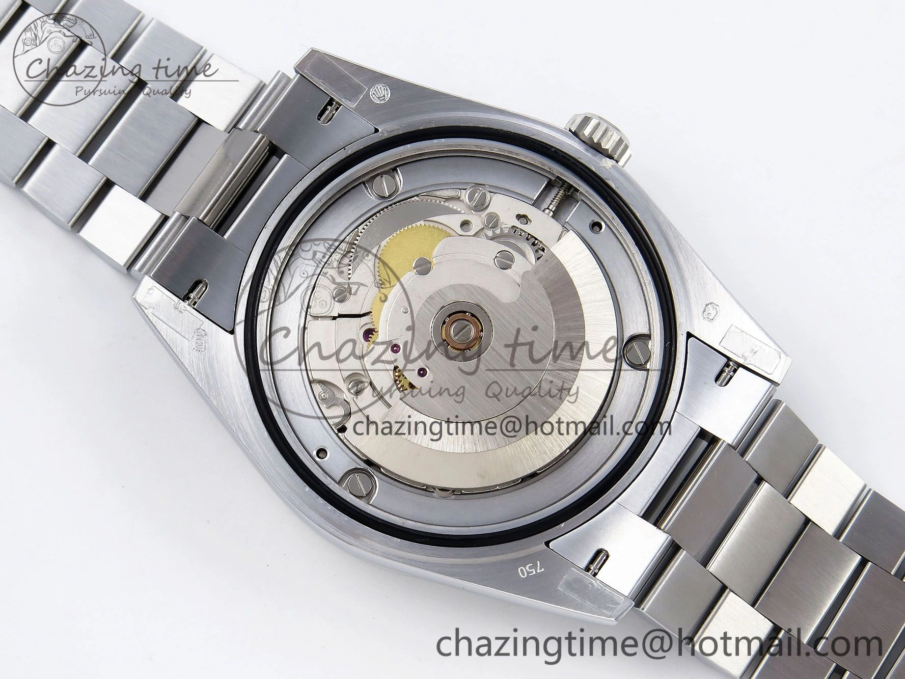 DayDate 40mm SS QF 1:1 Best Edition Blue Roman Dial on President Bracelet A2824 (Gain Weight) Unique 1328