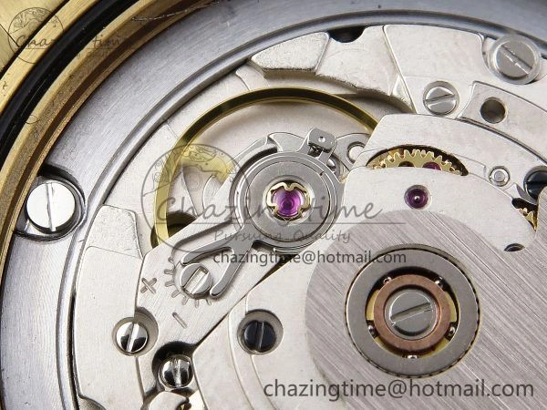 DayDate 40mm YG QF 1:1 Best Edition Green Roman Dial on President Bracelet A2824 (Gain Weight) Colorful 1333