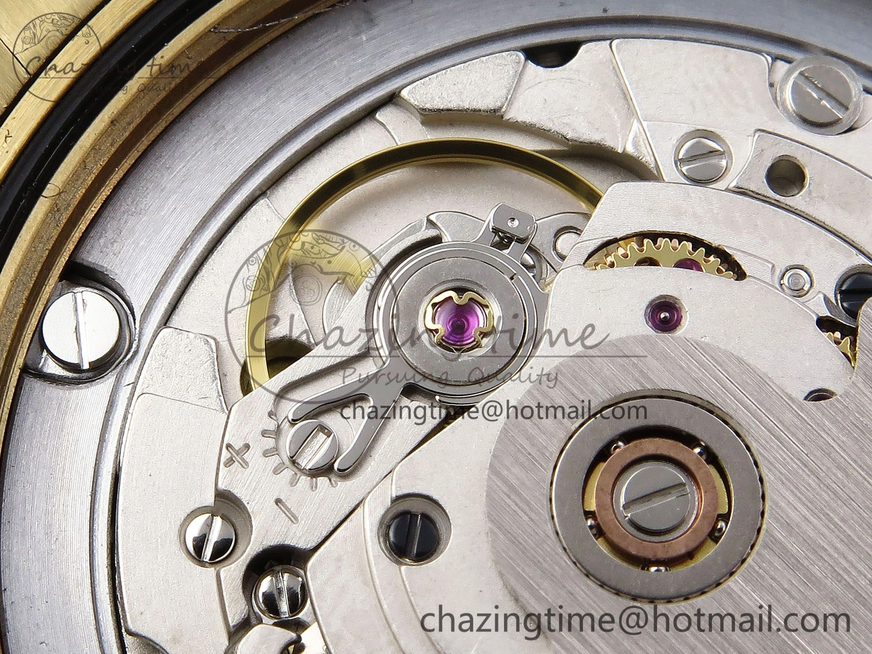 DayDate 40mm YG QF 1:1 Best Edition Green Roman Dial on President Bracelet A2824 (Gain Weight) Colorful 1333