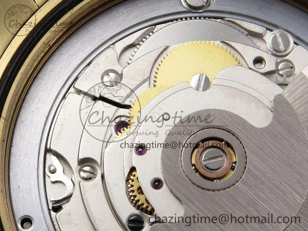 DayDate 40mm YG QF 1:1 Best Edition Green Roman Dial on President Bracelet A2824 (Gain Weight) Colorful 1333