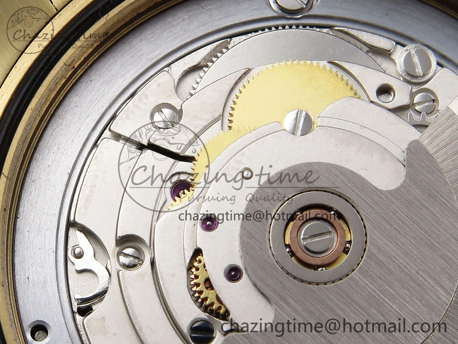 DayDate 40mm YG QF 1:1 Best Edition Green Roman Dial on President Bracelet A2824 (Gain Weight) Colorful 1333