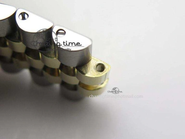 Colorful DayDate II 41mm MK Best Edition SS RG Wrapped Gold Dial Diamond Marker On Bracelet A 4000