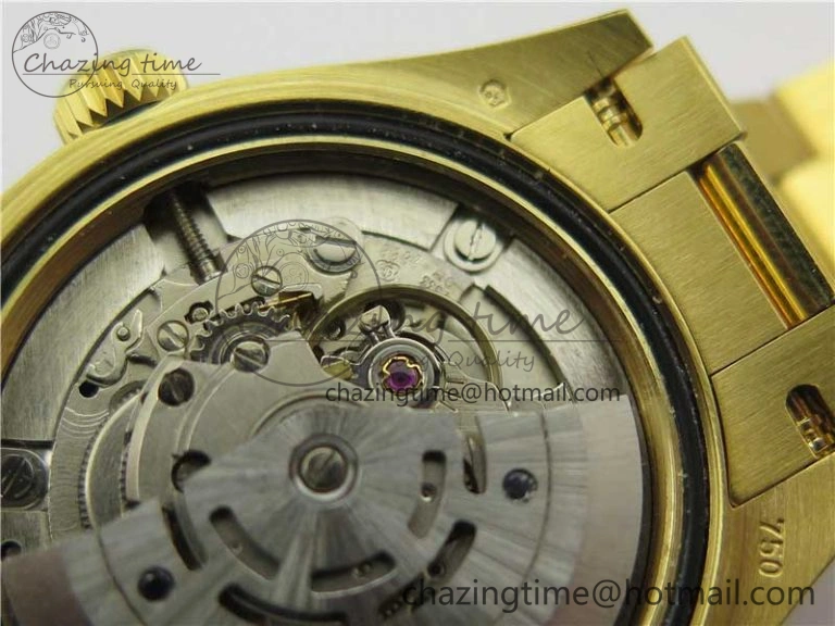 Durable Daydate 278288 31mm YG EWF Best Edition Green Malachite Dial on YG President Bracelet ETA 2605