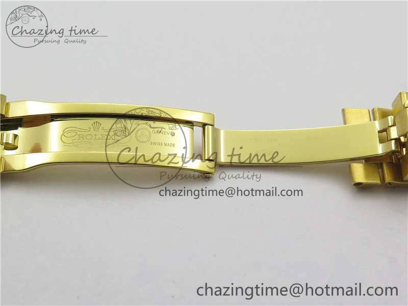 Durable Daydate 278288 31mm YG EWF Best Edition Green Malachite Dial on YG President Bracelet ETA 2605