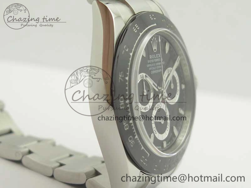 Daytona 116500 ARF 1:1 Best Edition 904L SS Case And Bracelet Black Dial A4130 Super Clone V Functional 3420