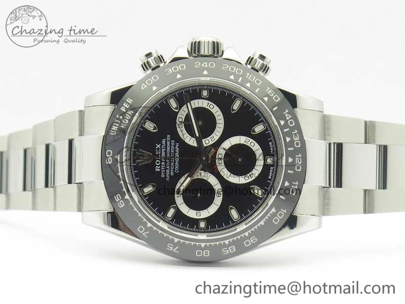 Daytona 116500 ARF 1:1 Best Edition 904L SS Case And Bracelet Black Dial A4130 Super Clone V Functional 3420
