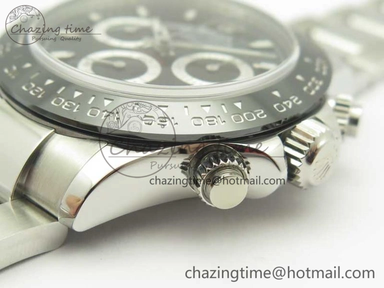 Daytona 116500 ARF 1:1 Best Edition 904L SS Case And Bracelet Black Dial A4130 Super Clone V Functional 3420