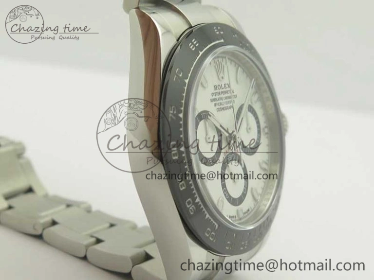 Bright Daytona 116500 ARF 1:1 Best Edition 904L SS Case And Bracelet White Dial A4130 Super Clone V 3421