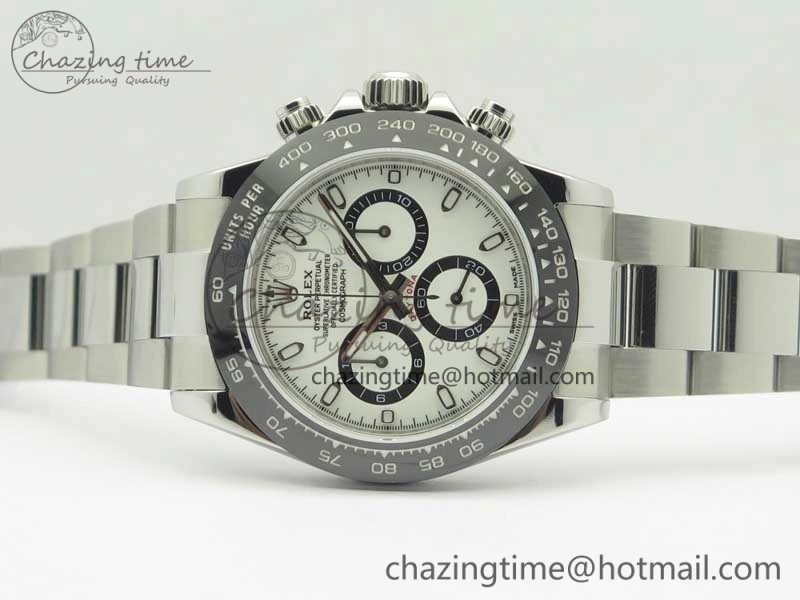 Bright Daytona 116500 ARF 1:1 Best Edition 904L SS Case And Bracelet White Dial A4130 Super Clone V 3421
