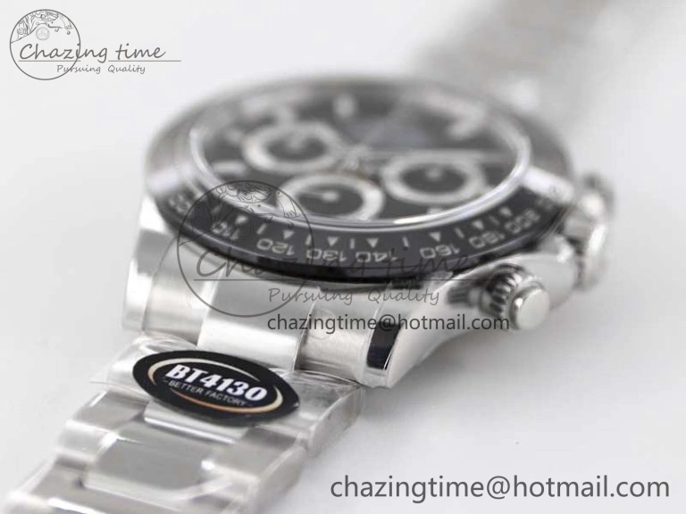Daytona 116500 BTF 1:1 Best Edition 904L SS Case and Bracelet Black Dial SA SmartChoice 2447