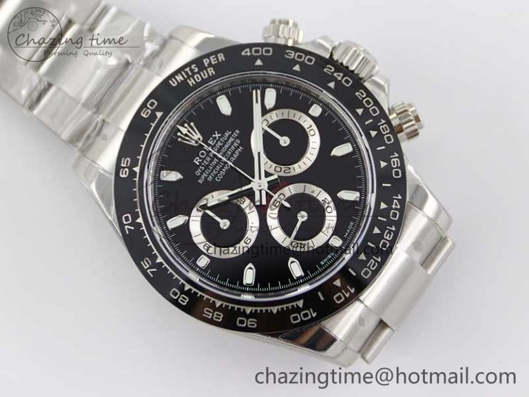 Daytona 116500 BTF 1:1 Best Edition 904L SS Case and Bracelet Black Dial SA SmartChoice 2447