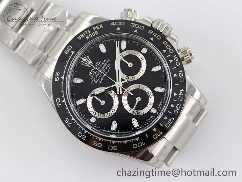 Daytona 116500 BTF 1:1 Best Edition 904L SS Case and Bracelet Black Dial SA SmartChoice 2447