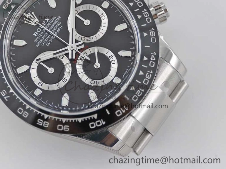 Daytona 116500 BTF 1:1 Best Edition 904L SS Case and Bracelet Black Dial SA SmartChoice 2447