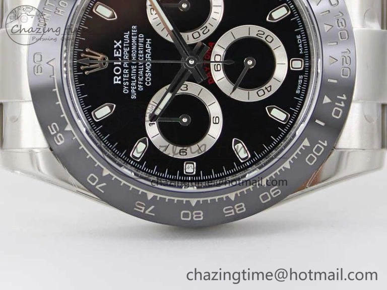 Daytona 116500 BTF 1:1 Best Edition 904L SS Case and Bracelet Black Dial SA SmartChoice 2447