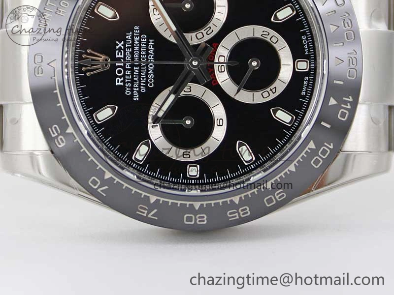 Daytona 116500 BTF 1:1 Best Edition 904L SS Case and Bracelet Black Dial SA SmartChoice 2447