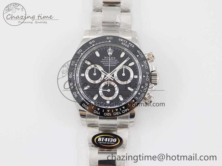 Daytona 116500 BTF 1:1 Best Edition 904L SS Case and Bracelet Black Dial SA SmartChoice 2447