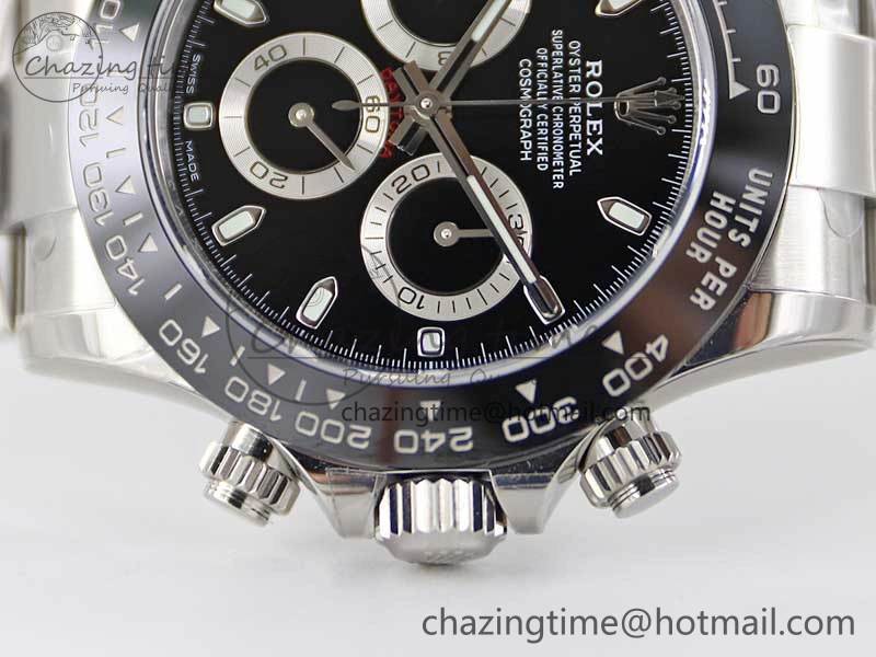 Daytona 116500 BTF 1:1 Best Edition 904L SS Case and Bracelet Black Dial SA SmartChoice 2447