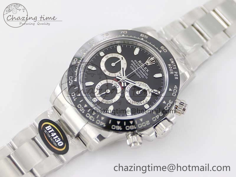 Daytona 116500 BTF 1:1 Best Edition 904L SS Case and Bracelet Black Dial SA SmartChoice 2447