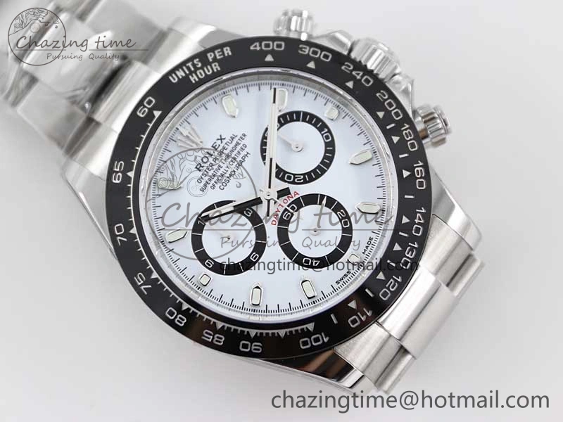 Daytona 116500 BTF 1:1 Best Edition 904L SS Case and Bracelet White Dial SA Unisex 2448