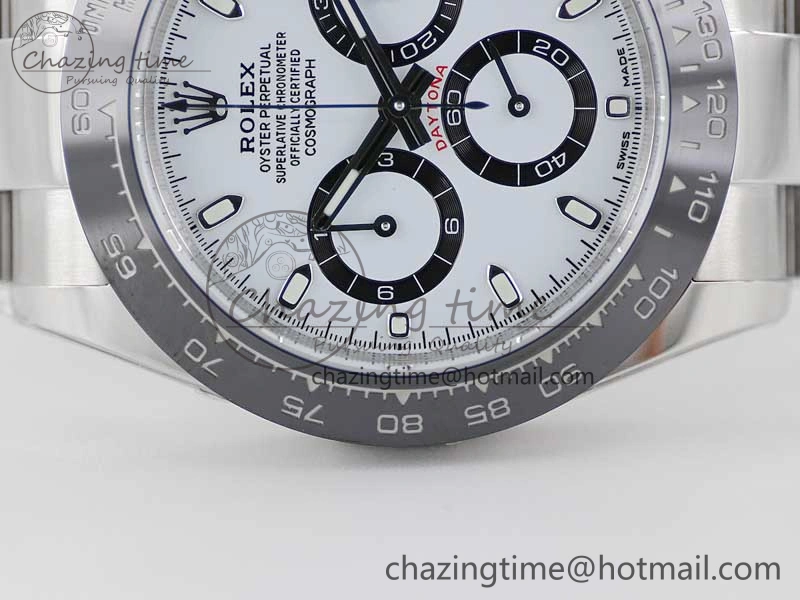 Daytona 116500 BTF 1:1 Best Edition 904L SS Case and Bracelet White Dial SA Unisex 2448