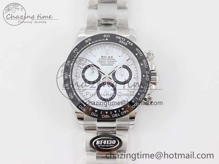 Daytona 116500 BTF 1:1 Best Edition 904L SS Case and Bracelet White Dial SA Unisex 2448