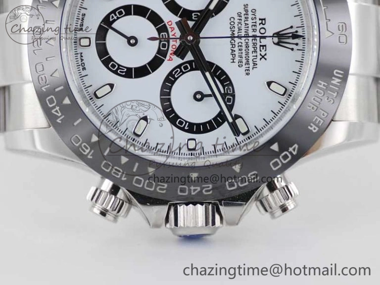Daytona 116500 BTF 1:1 Best Edition 904L SS Case and Bracelet White Dial SA Unisex 2448