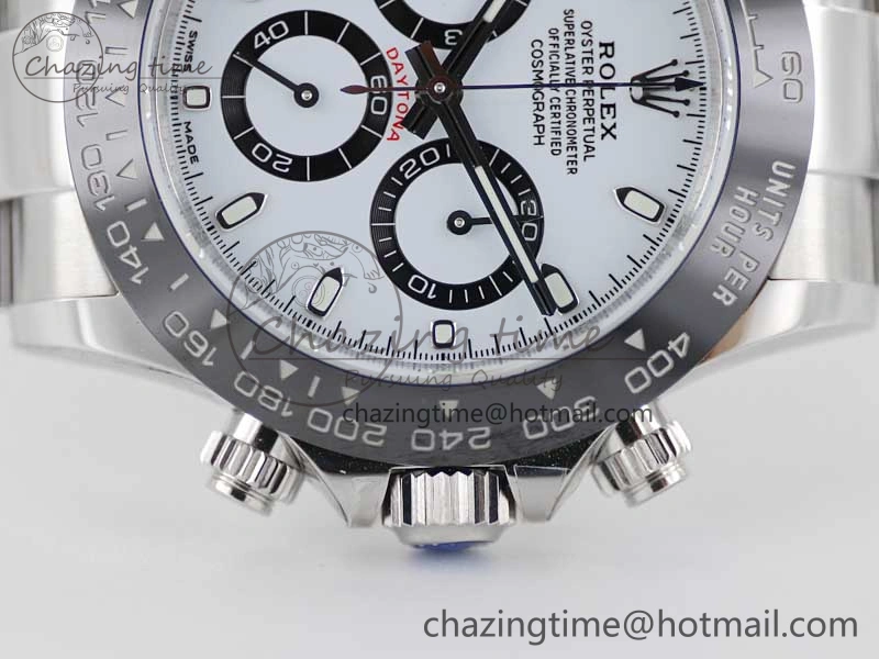 Daytona 116500 BTF 1:1 Best Edition 904L SS Case and Bracelet White Dial SA Unisex 2448