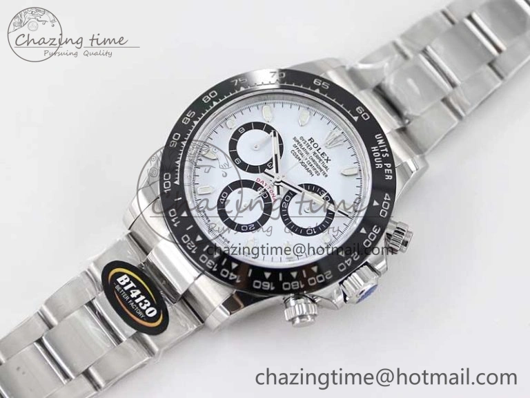 Daytona 116500 BTF 1:1 Best Edition 904L SS Case and Bracelet White Dial SA Unisex 2448