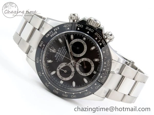 Daytona 116500 Clean 1:1 Best Edition 904L SS Case and Bracelet Black Dial SA4130 V NewStyle 1552