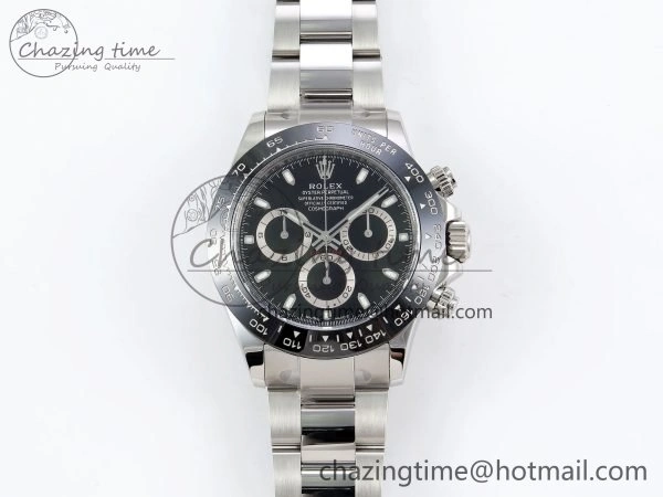 Daytona 116500 Clean 1:1 Best Edition 904L SS Case and Bracelet Black Dial SA4130 V NewStyle 1552